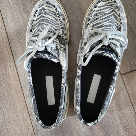 Sperry Topsiders Black & White Animal print - Picture 6 of 10